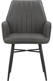 Set di sedie da pranzo color antracite 2 pz Anzo - Støraa