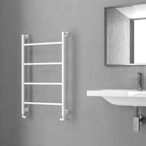 Kamalu - termoarredo scaldasalviette 900x560mm colore bianco opaco kam-d6009b