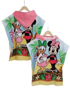 Accappatoio Poncho Bimba con cappuccio Minnie Disney  Colore Multicolor