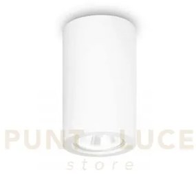 Look round lampada da soffitto in gesso bianco 1 luce attacco gu10 ...