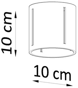 Plafoniera INEZ 1xG9/40W/230V bianco