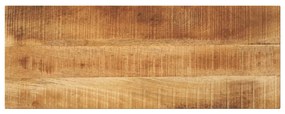 Piano Per Tavolo 90x30x3,8 Cm Rettangolare Legno Mango Grezzo /