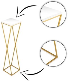 Portafiori LOFT 100x24 cm oro/bianco