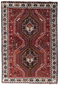 Shiraz Tappeto persiano 110 x 160 Rosso (Iran) Annodato A Mano