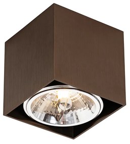 Faretto da incasso di design bronzo scuro quadrato girevole e inclinabile - Box