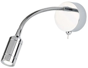 Applique Contemporanea Flexy Acciaio Cromo Led 0,75W 3000K