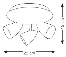 Markslöjd 106319 - Luce Spot CIRO 3xGU10/35W/230V