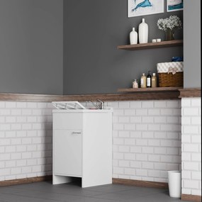 Mobile Lavatoio in PVC 45x50x85cm 1 Anta Forlani Honest Bianco...