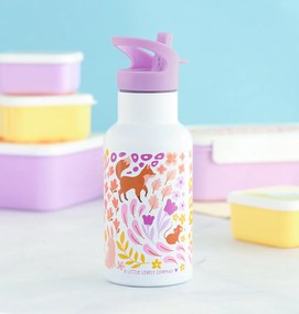 A Little Lovely Company - borraccia in acciaio inox, 350 ml - giardino fiorito
