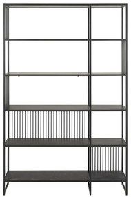 Libreria nera 120x185x35 cm Strington – Actona