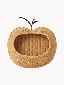 Mensola da parete in rattan fatta a mano Apple