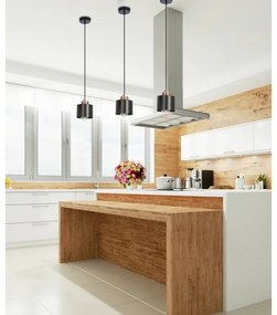 Lampadario a sospensione con filo OLENA 1xE27/60W/230V nero