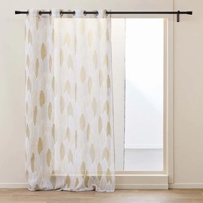 Tenda sottile beige in voile 140x240 cm Kim – douceur d'intérieur