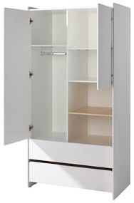 Armadio per bambini bianco , 90 x 180 cm Kiddy - Vipack