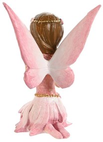 Statua Decorativa Home ESPRIT Rosa Fata 7,5 x 6,5 x 11 cm