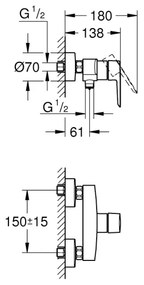 GROHE 322792432 - Miscelatore doccia START DN 15 nero