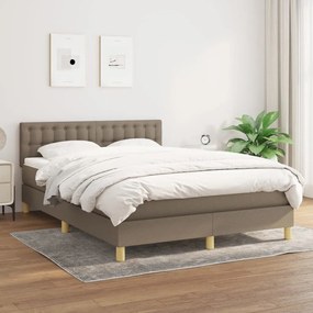 Giroletto A Molle Con Materasso Tortora 140x200 Cm İn Tessuto /