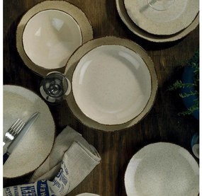 Set da tavola 18 pezzi beige/porcellana