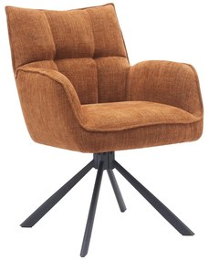 Set di sedie da pranzo arancione in imbottito 2 pz Marilla – Unique Furniture