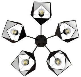 Lampadario ADAMANT 5xE27/15W/230V nero