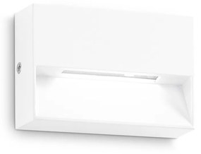 Applique Da Parete Contemporanea Dedra Alluminio Bianco Led 1,5W 3000K Ip65