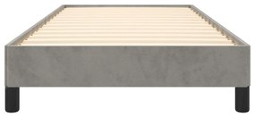 Giroletto grigio chiaro 100x200 cm in velluto