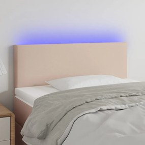 Testiera Cappuccino A Led 100x5x78/88 Cm İn Similpelle /