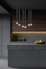 Lampadario a sospensione SELTER 6 BLACK