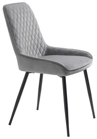 Sedia da pranzo grigia Milton - Unique Furniture