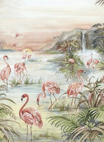 Coordonne Carta da parati panoramica Roseus - Maca