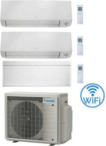 Daikin - Climatizzatore garanzia italia Perfera All Seasons + Stylish Wifi Trial Split Inverter 9000 + 9000 + 15000 btu con u.e. 3MXM68A9 Classe