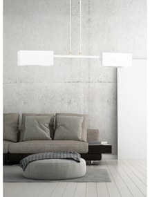 Lampadario Minimal Yuhuang Acciaio Bianco 2 Luci E27 Ip20