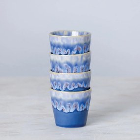 Tazza da espresso in gres blu e bianco, 90 ml Grespresso - Costa Nova