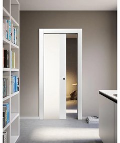 Porta scorrevole Vetro bianco L 70 x H 210 cm reversibile