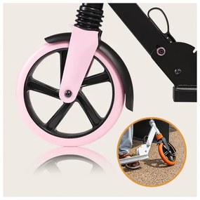 Lionelo - Monopattino per bambini LUCA nero/rosa