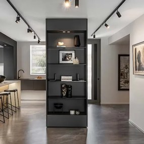 Faretto per sistema a binario 8xGU10/25W/230V 4 m nero