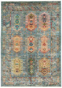 Samarkand Tappeto orientale 210 x 150 Grigio (Pakistan) Annodato A Mano