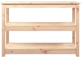 Tavolo consolle 110x40x74 cm in legno massello di pino