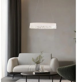 Lampadario sospeso con cavo FROZI LED/32W/230V, Ø 50 cm, bianco