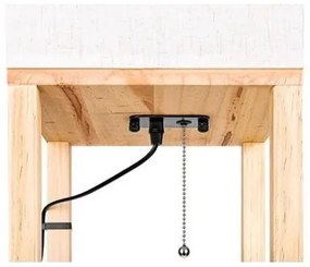 Lampada da terra con ripiani 1xE27/60W/230V bianco/marrone