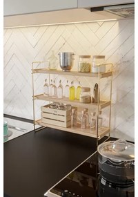 Organizzatore per scaffali 45x40 cm oro/marrone