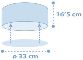Dalber 82216T - Plafoniera per bambini STAR LIGHT 2xE27/60W/230V blu