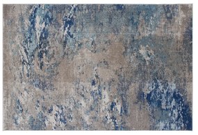 Tappeto ecrù e blu 230x160 cm Soho