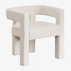 Confezione di 4 sedie da pranzo con braccioli rivestite in tessuto - Sklum