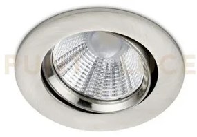 Illuminazione da incasso rotondo orientabile pamir acciaio650510107