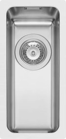 Lavello sottotop 1 vasca in inox argento PYRAMIS Lume L 40 x L 17 cm