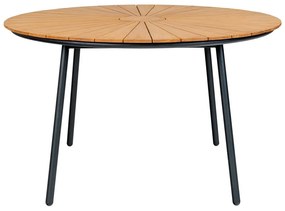 Tavolo da pranzo da giardino rotondo in teak massiccio ø 130 cm Cleveland – House Nordic