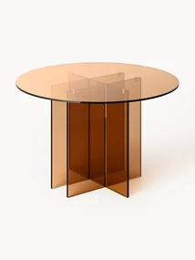 Tavolo rotondo in vetro Anouk, Ø 120 cm