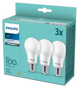 SET 3xLampadine LED Philips A60 E27/13W/230V 4000K