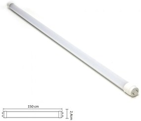 Tubo LED T8 150cm 25W serie Professional (alimentazione Bilaterale) - High CRI Colore Bianco Freddo 5.000K